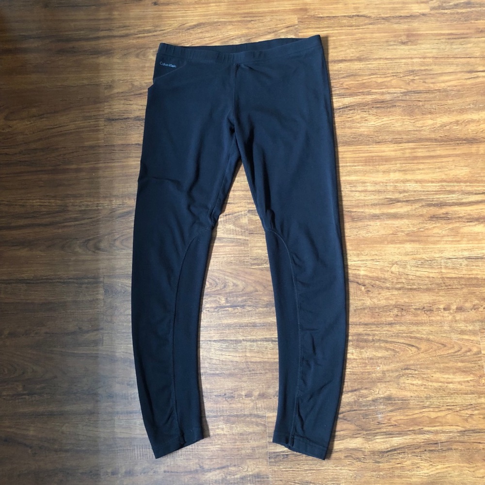 Calvin Klein Black Cotton Leggings